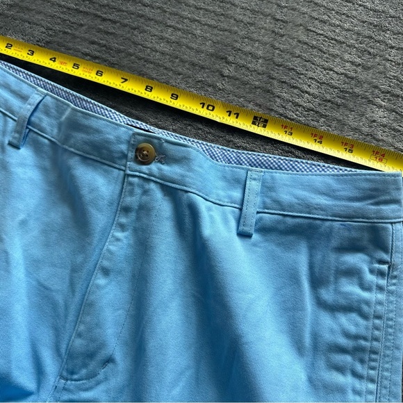 Mens Blue Chaps Shorts With Pockets Size 34 - Picture 3 of 6